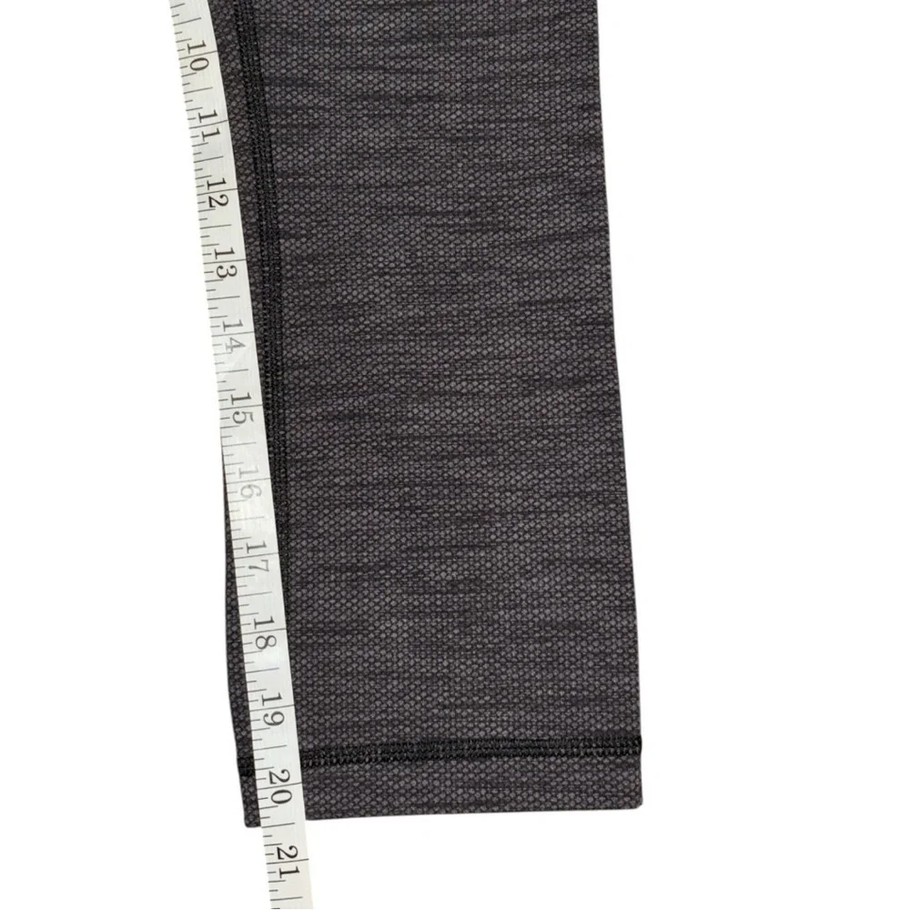 Lululemon Wunder Under High Crop Heather Black Sz 6